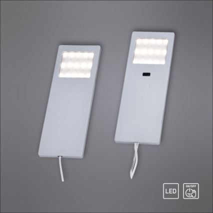 Paul Neuhaus 1121-95-2 - SET 2xLED Rasvjeta za namještaj sa senzorom HELENA LED/2W/230V