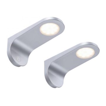 Paul Neuhaus 1157-21-2 - SET 2x LED Prigušiva rasvjeta za namještaj AMON LED/2W/230V