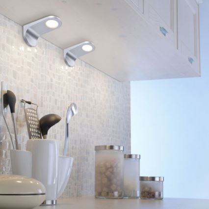 Paul Neuhaus 1157-21-2 - SET 2x LED Prigušiva rasvjeta za namještaj AMON LED/2W/230V