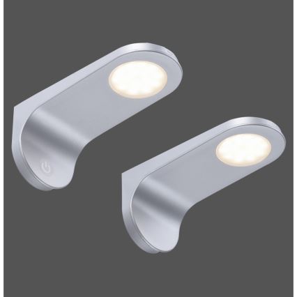 Paul Neuhaus 1157-21-2 - SET 2x LED Prigušiva rasvjeta za namještaj AMON LED/2W/230V