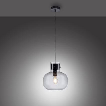 Paul Neuhaus 2003-25 - Luster na sajli SHITAKE 1xE27/10W/230V pr. 25 cm dimna