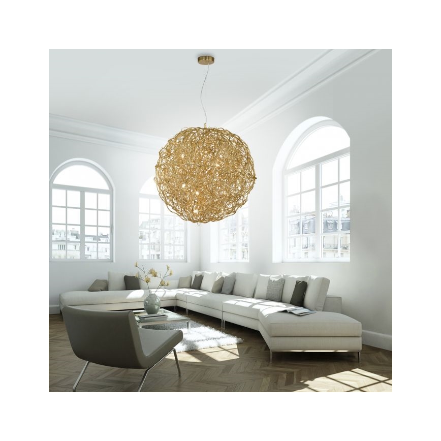 Paul Neuhaus 2019-12 - Luster na sajli SAREA 15xG9/40W/230V zlatna