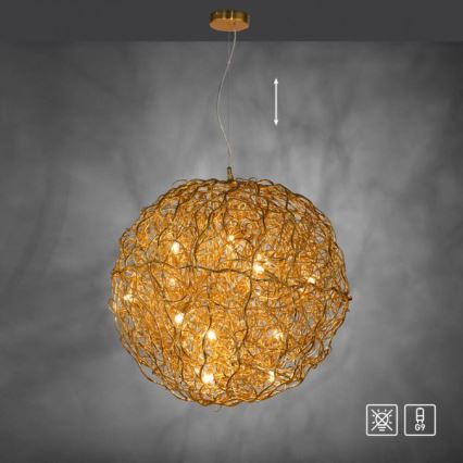 Paul Neuhaus 2019-12 - Luster na sajli SAREA 15xG9/40W/230V zlatna
