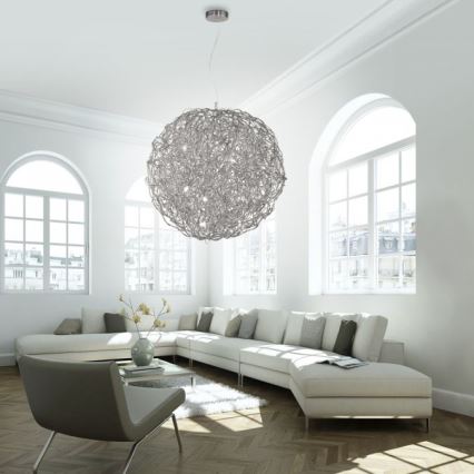 Paul Neuhaus 2019-21 - Luster na sajli SAREA 15xG9/40W/230V srebrna