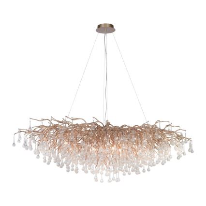 Paul Neuhaus 2031-11 - Luster na sajli ICICLE 15xG9/40W/230V 75x150 cm mesing