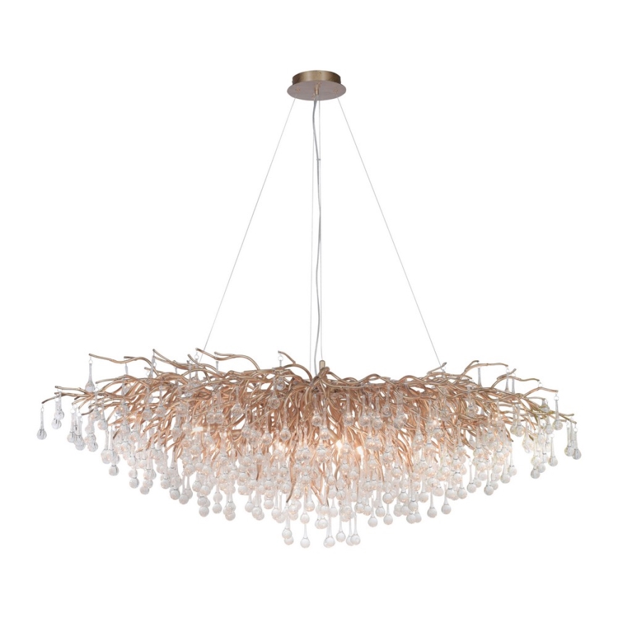 Paul Neuhaus 2031-11 - Luster na sajli ICICLE 15xG9/40W/230V 75x150 cm mesing