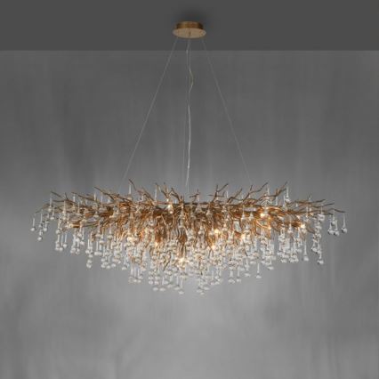 Paul Neuhaus 2031-11 - Luster na sajli ICICLE 15xG9/40W/230V 75x150 cm mesing