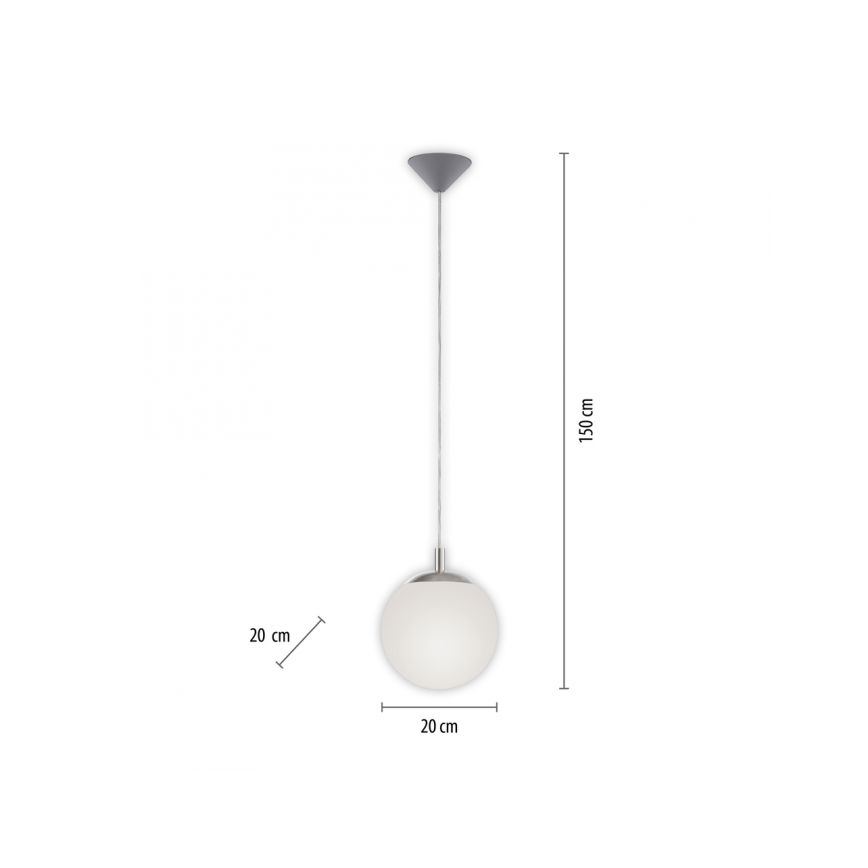 Paul Neuhaus 2072-55 - Luster na sajli BOLO 1xE27/60W/230V pr. 20 cm