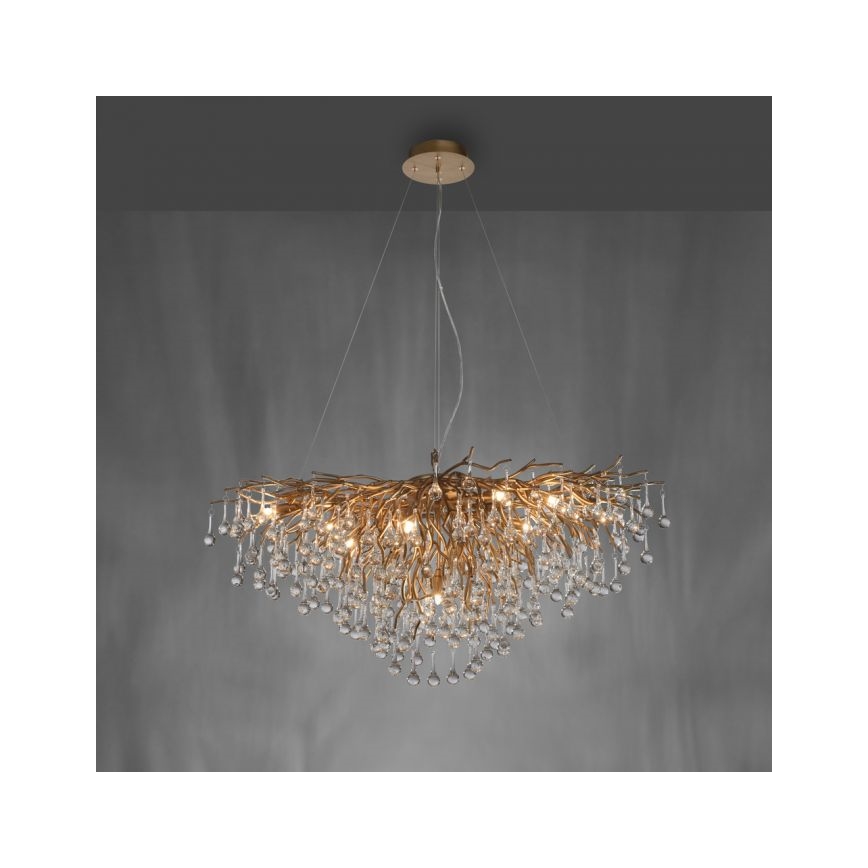 Paul Neuhaus 2192-11 - Luster na sajli ICICLE 10xG9/40W/230V 50x100 cm mesing