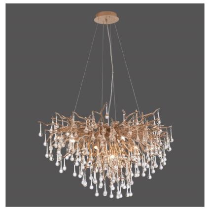Paul Neuhaus 2192-11 - Luster na sajli ICICLE 10xG9/40W/230V 50x100 cm mesing