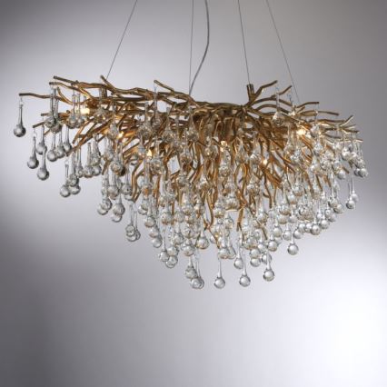 Paul Neuhaus 2192-11 - Luster na sajli ICICLE 10xG9/40W/230V 50x100 cm mesing