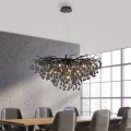 Paul Neuhaus 2192-18 - Viseći luster na kabelu ICICLE 10xG9/40W/230V 50x100 cm crni
