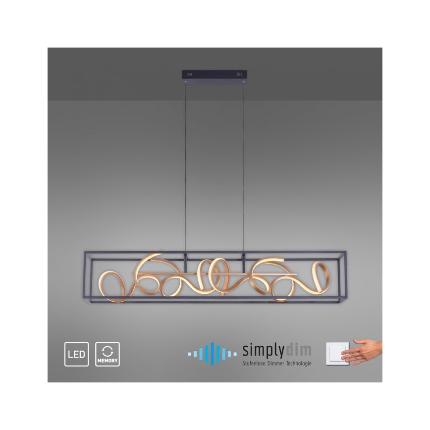 Paul Neuhaus 2416-18 - LED Prigušivi luster na sajli SELINA 4xLED/10,2W/230V