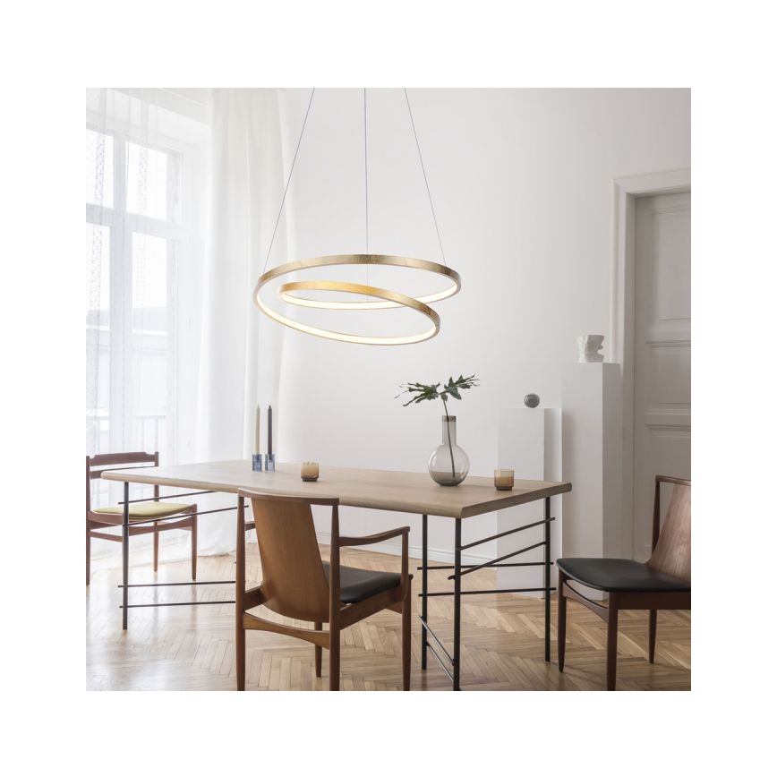 Paul Neuhaus 2472-12 - LED Prigušivi luster na sajli ROMAN LED/30W/230V zlatna