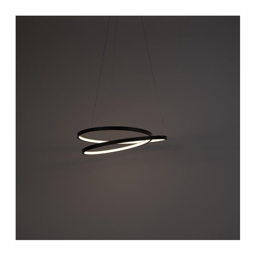 Paul Neuhaus 2472-18 - LED Prigušivi luster na sajli ROMAN LED/30W/230V crna