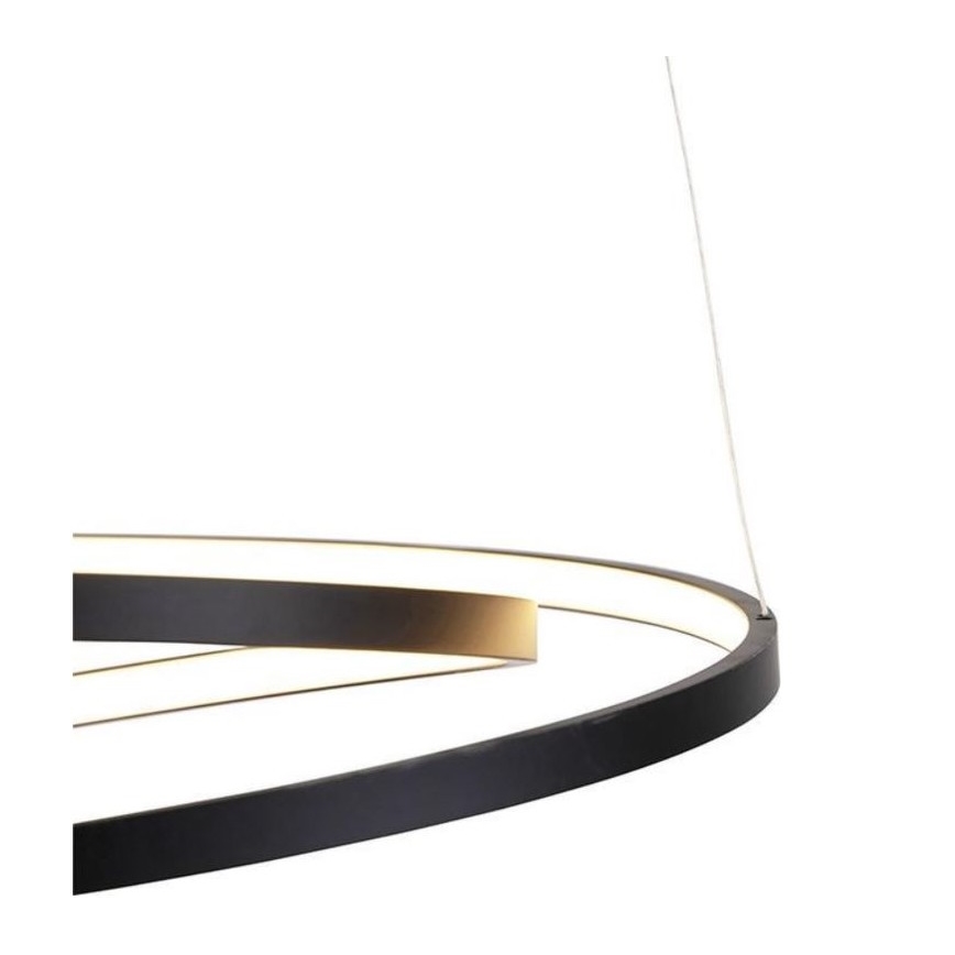 Paul Neuhaus 2472-18 - LED Prigušivi luster na sajli ROMAN LED/30W/230V crna
