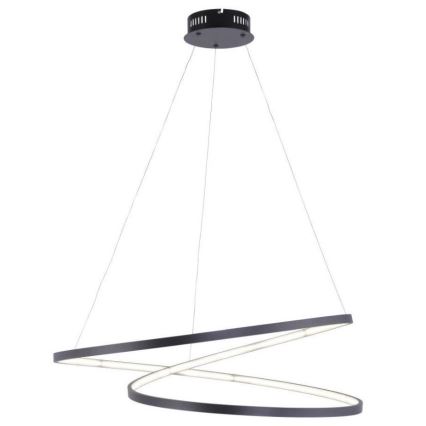 Paul Neuhaus 2474-18 - LED Prigušivi luster na sajli ROMAN LED/40W/230V crna