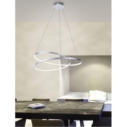 Paul Neuhaus 2474-21 - LED Prigušivi luster na sajli ROMAN LED/40W/230V sjajni krom