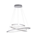 Paul Neuhaus 2493-55 - LED prigušivač luster na užetu ALESSA 3xLED/38W/230V + daljinski upravljač
