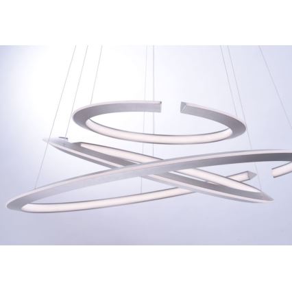 Paul Neuhaus 2493-55 - LED prigušivač luster na užetu ALESSA 3xLED/38W/230V + daljinski upravljač