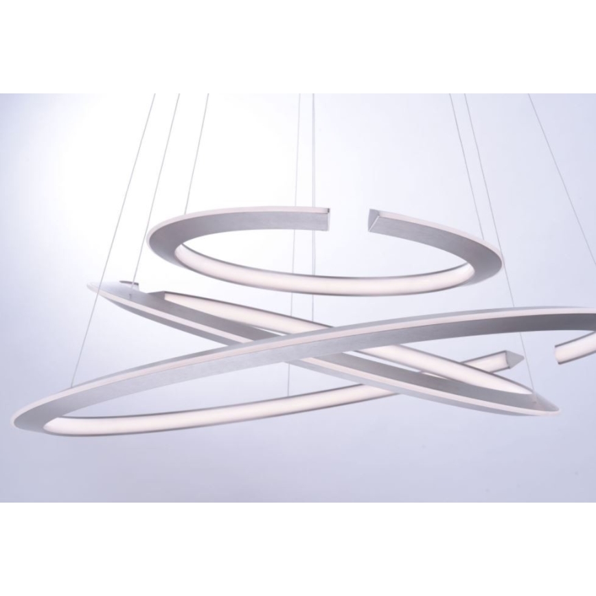 Paul Neuhaus 2493-55 - LED prigušivač luster na užetu ALESSA 3xLED/38W/230V + daljinski upravljač