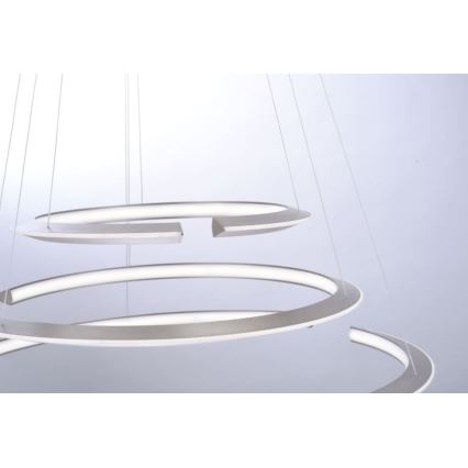 Paul Neuhaus 2493-55 - LED prigušivač luster na užetu ALESSA 3xLED/38W/230V + daljinski upravljač