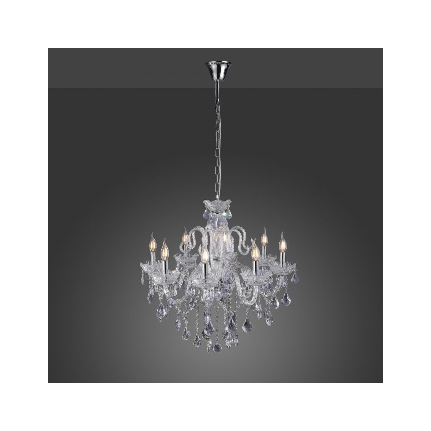 Paul Neuhaus 3081-00 - Kristalni luster na lancu GRACIA 8xE14/40W/230V