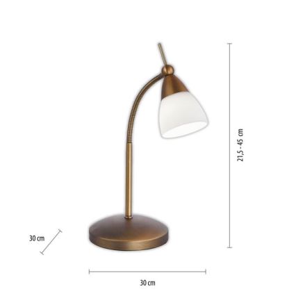 Paul Neuhaus 4001-11 - LED Prigušiva stolna lampa na dodir PINO 1xG9/3W/230V bakar