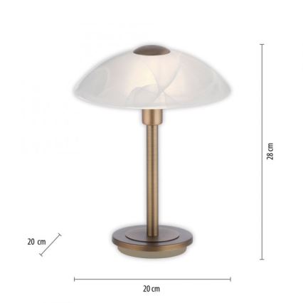 Paul Neuhaus 4026-11 - LED Prigušiva stolna lampa na dodir ENOVA 1xG9/2,6W/230V