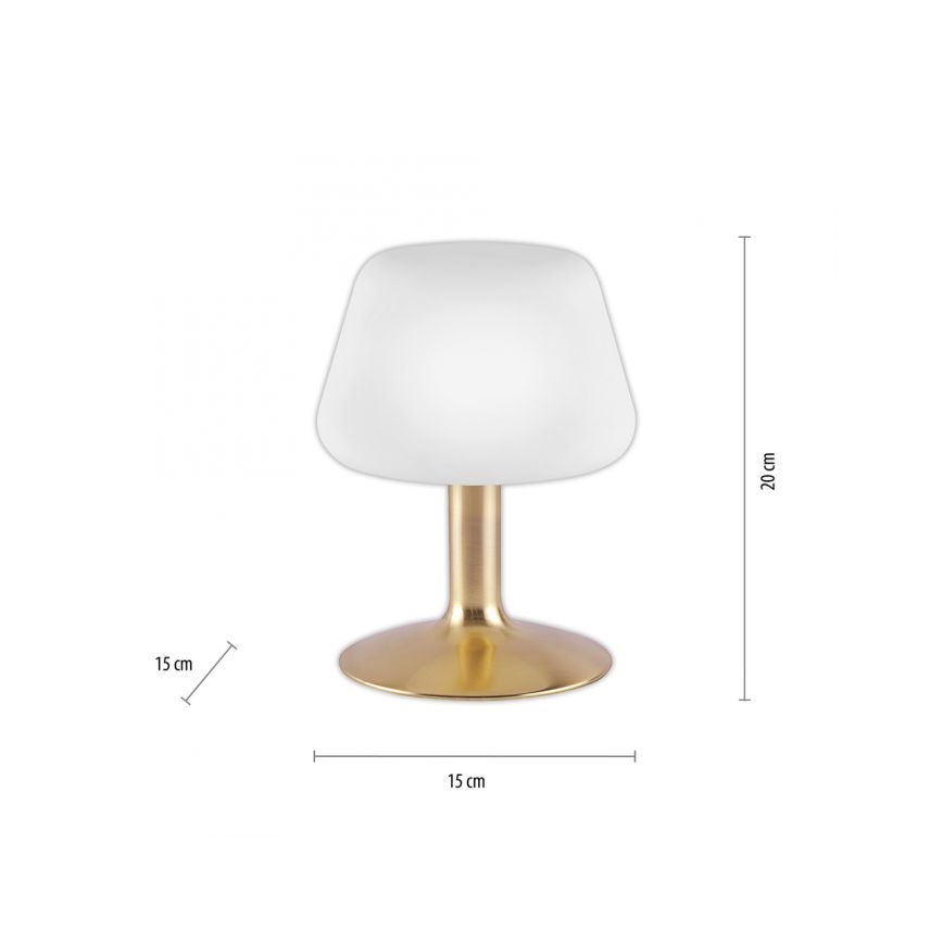 Paul Neuhaus 4078-60 - LED Prigušiva stolna lampa na dodir TILL 1xG9/3W/230V mesing
