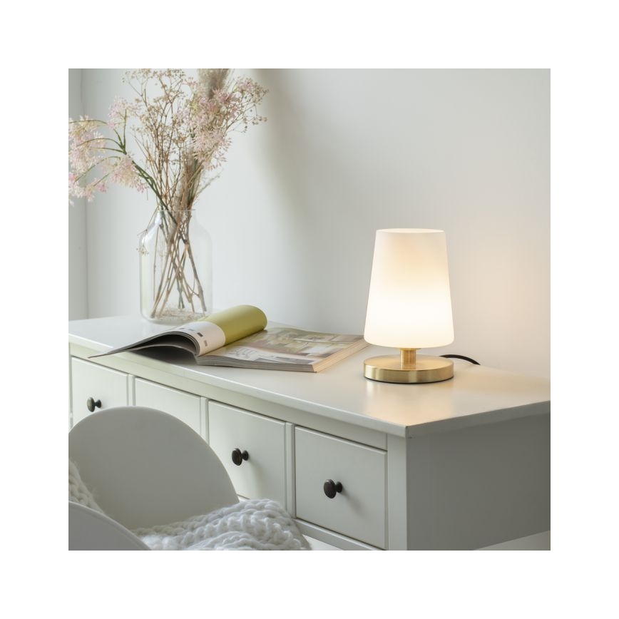 Paul Neuhaus 4146-60 - LED Prigušiva stolna lampa na dodir SONJA 1xG9/3W/230V mesing