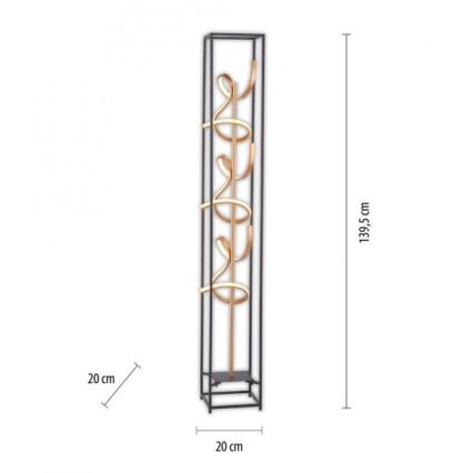 Paul Neuhaus 415-18 - LED Prigušiva podna lampa SELINA 3xLED/10,2W/230V
