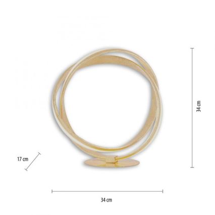 Paul Neuhaus 4531-12 - LED Prigušiva stolna lampa MELINDA LED/18W/230V zlatna