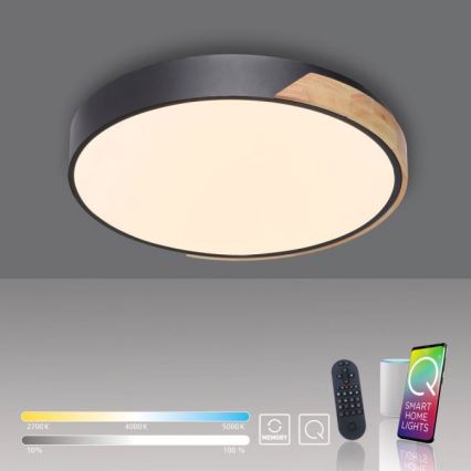 Paul Neuhaus 6071-18 - LED Prigušiva stropna svjetiljka Q-PIATO LED/35W/230V pr. 51 cm 2700-5000K Wi-Fi + daljinski upravljač