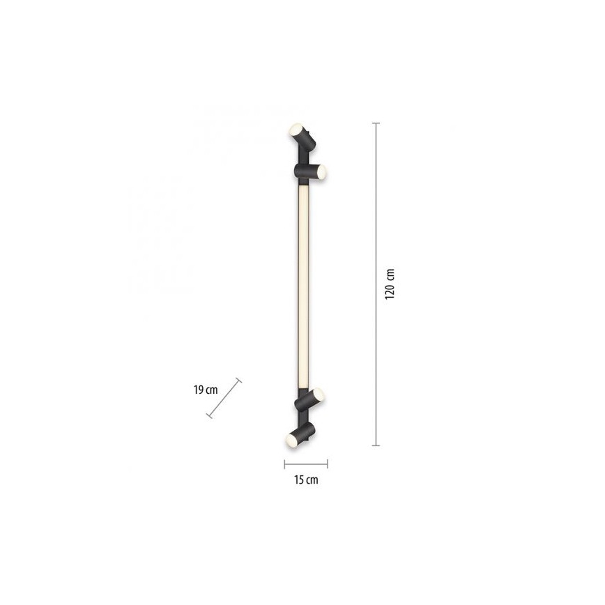 Paul Neuhaus 6121-13 - LED prigušivačka za ugradbene reflektore PURE 4xLED/4W/230V + LED/9W 2700-5000K + daljinski upravljač