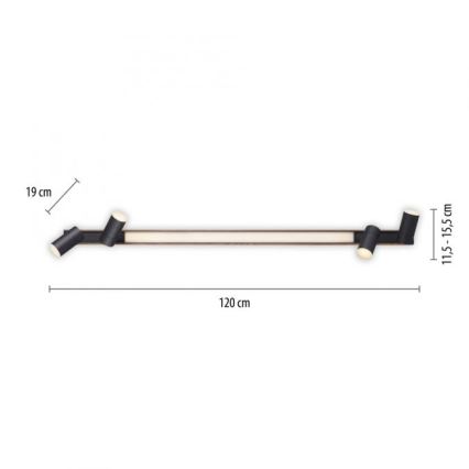 Paul Neuhaus 6121-79 - LED prigušivačka za ugradbene reflektore PURE 4xLED/4W/230V + LED/9W 2700-5000K + daljinski upravljač