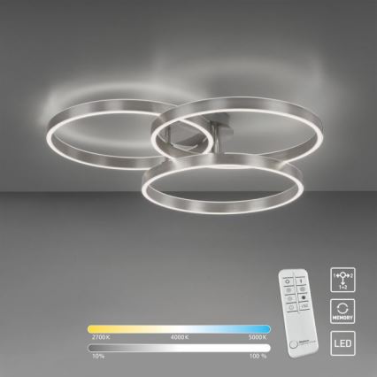 Paul Neuhaus 6233-55 - LED Prigušiva stropna svjetiljka PAAN LED/45,5W/230V 2700-5000K + daljinski upravljač