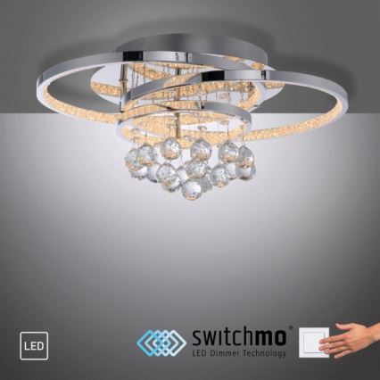 Paul Neuhaus 6267-17 - LED Prigušiva stropna svjetiljka ROTAZO LED/32W/230V pr. 45 cm sjajni krom