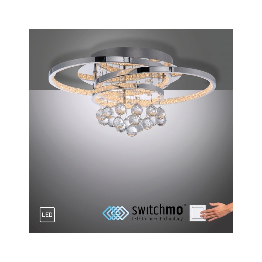 Paul Neuhaus 6267-17 - LED Prigušiva stropna svjetiljka ROTAZO LED/32W/230V pr. 45 cm sjajni krom
