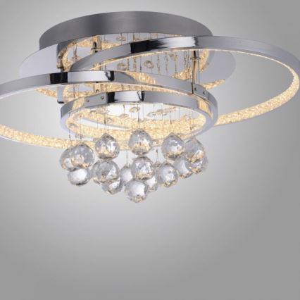 Paul Neuhaus 6267-17 - LED Prigušiva stropna svjetiljka ROTAZO LED/32W/230V pr. 45 cm sjajni krom