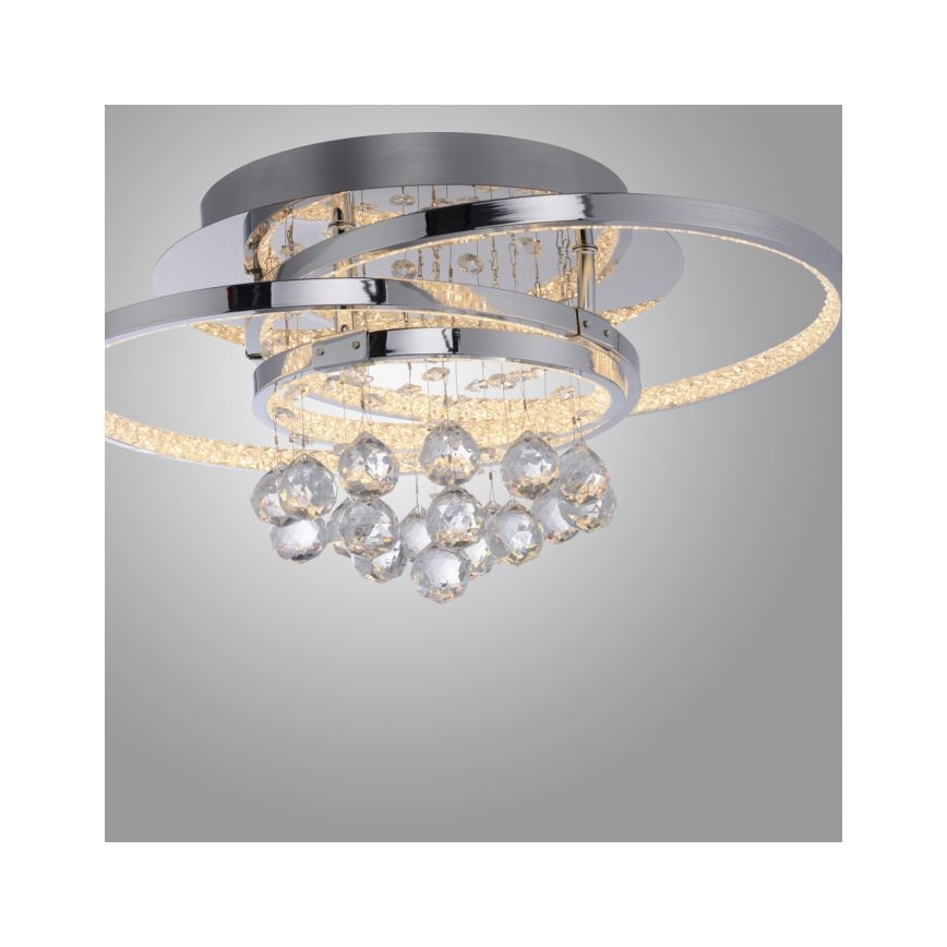 Paul Neuhaus 6267-17 - LED Prigušiva stropna svjetiljka ROTAZO LED/32W/230V pr. 45 cm sjajni krom