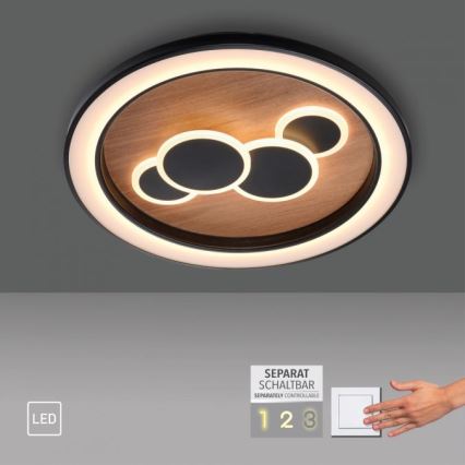 Paul Neuhaus 6284-79 - LED Stropna svjetiljka ELIZA LED/55,5W/230V pr. 60 cm hrast