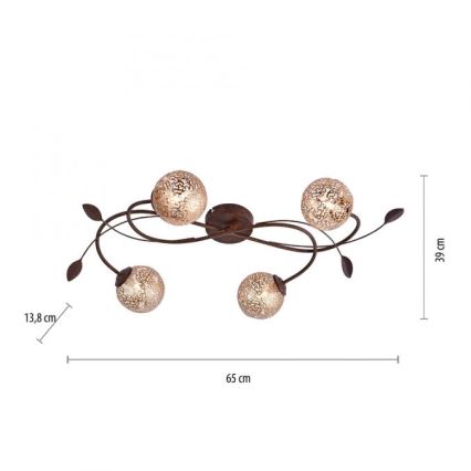 Paul Neuhaus 6395-48 - Nadgradni luster GRETA 4xG9/40W/230V