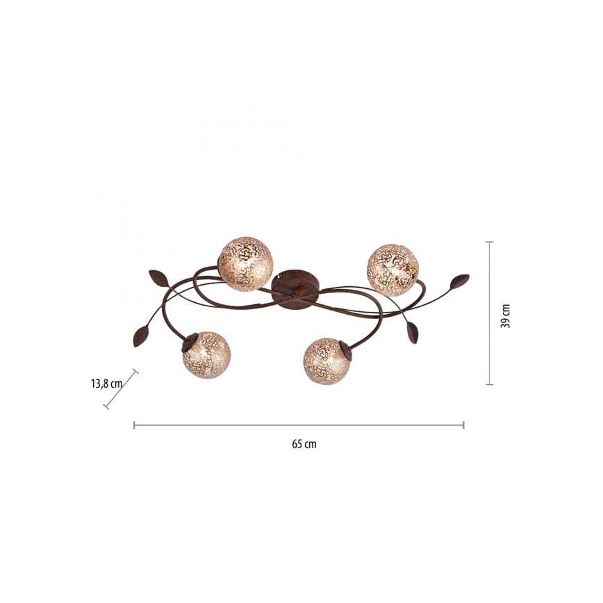 Paul Neuhaus 6395-48 - Nadgradni luster GRETA 4xG9/40W/230V
