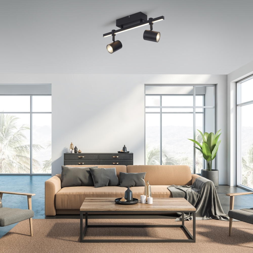 Paul Neuhaus 6524-18 - LED Ugradbena svjetiljka BARIK 2xGU10/4,5W/230V + LED/5W
