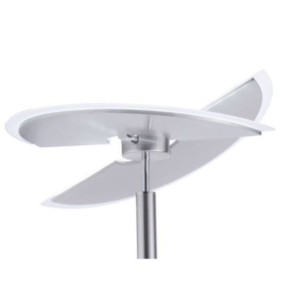 Paul Neuhaus 673-55 - LED podna lampa s prigušivanjem ARTUR 2xLED/21W/230V+LED/6W sjajni krom