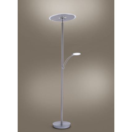 Paul Neuhaus 673-55 - LED Prigušiva podna lampa ARTUR 2xLED/21W/230V+1xLED/6W sjajni krom