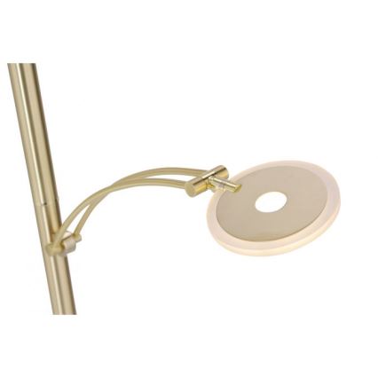 Paul Neuhaus 673-60 - LED prigušivačka podna svjetiljka ARTUR 2xLED/21W/230V+LED/6W zlatna