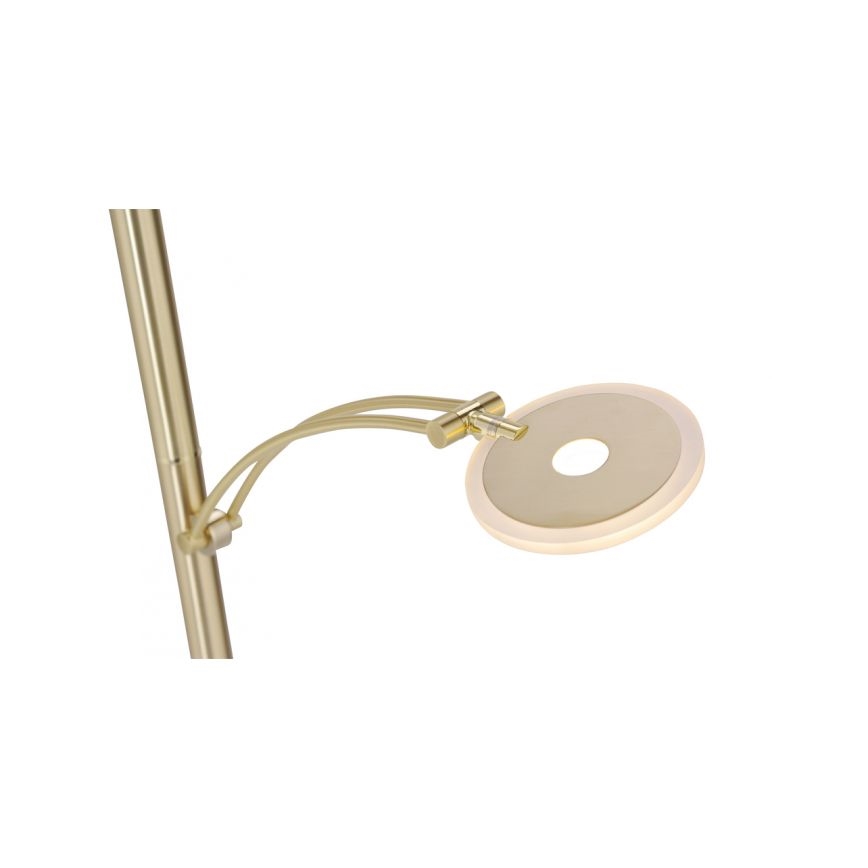 Paul Neuhaus 673-60 - LED prigušivačka podna svjetiljka ARTUR 2xLED/21W/230V+LED/6W zlatna