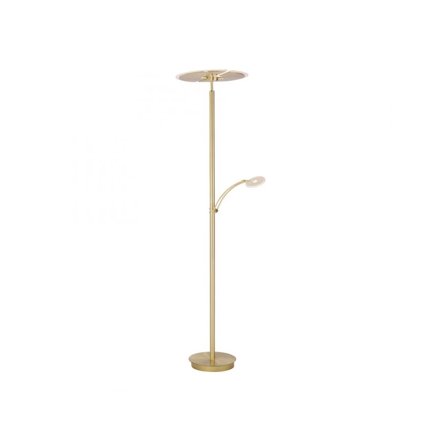 Paul Neuhaus 673-60 - LED Prigušiva podna lampa ARTUR 2xLED/21W/230V+1xLED/6W zlatna